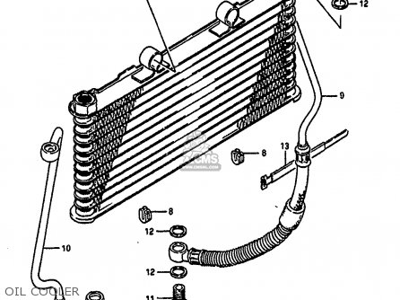 OIL COOLER - GSXR1100 1988 (J) (E02 E04 E06 15 16 17 18 21 22 24 25 34 39 53)