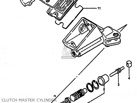 CLUTCH MASTER CYLINDER - GSXR1100 1988 (J) (E02 E04 E06 15 16 17 18 21 22 24 25 34 39 53)
