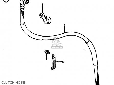 CLUTCH HOSE - GSXR1100 1988 (J) (E02 E04 E06 15 16 17 18 21 22 24 25 34 39 53)