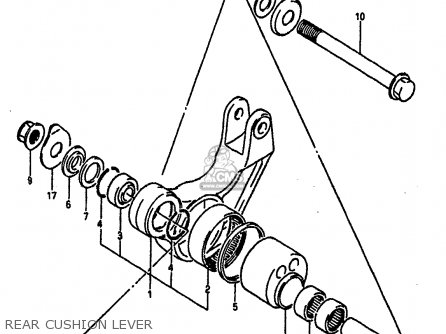 REAR CUSHION LEVER - GSXR1100 1988 (J) (E02 E04 E06 15 16 17 18 21 22 24 25 34 39 53)