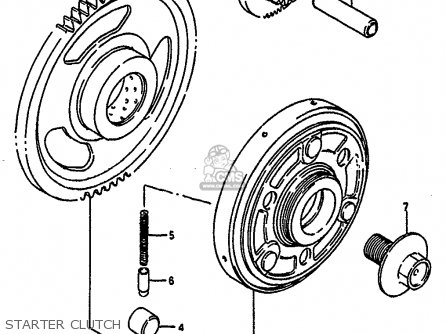 STARTER CLUTCH - GSXR1100 1988 (J) (E02 E04 E06 15 16 17 18 21 22 24 25 34 39 53)