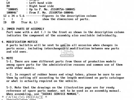 * CATALOG PREFACE * - GSXR1100 1988 (J) (E02 E04 E06 15 16 17 18 21 22 24 25 34 39 53)