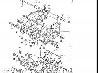 CRANKCASE - GSXR1100 1988 (J) USA (E03)