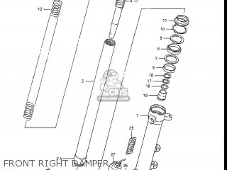 FRONT RIGHT DAMPER - GSXR1100 1988 (J) USA (E03)