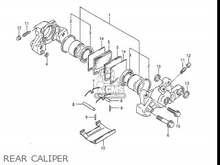 REAR CALIPER - GSXR1100 1988 (J) USA (E03)