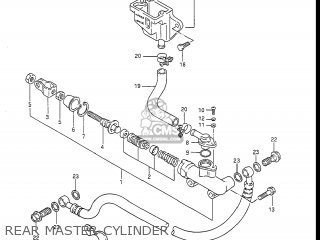 REAR MASTER CYLINDER - GSXR1100 1988 (J) USA (E03)