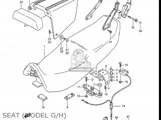 SEAT (MODEL G/H) - GSXR1100 1988 (J) USA (E03)