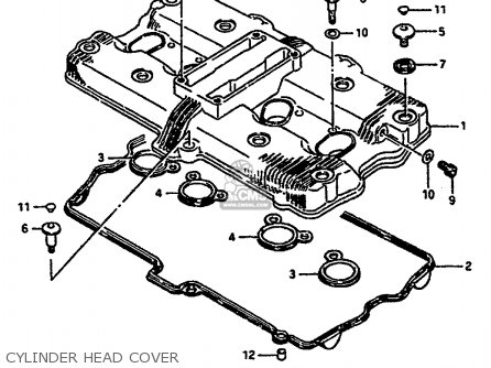 CYLINDER HEAD COVER - GSXR1100 1989 (K) (E01 E02 E04 15 16 17 18 21 22 24 25 34 39 53)