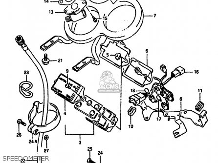 SPEEDOMETER - GSXR1100 1989 (K) (E01 E02 E04 15 16 17 18 21 22 24 25 34 39 53)
