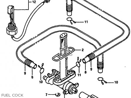 FUEL COCK - GSXR1100 1989 (K) (E01 E02 E04 15 16 17 18 21 22 24 25 34 39 53)