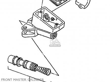FRONT MASTER CYLINDER - GSXR1100 1989 (K) (E01 E02 E04 15 16 17 18 21 22 24 25 34 39 53)