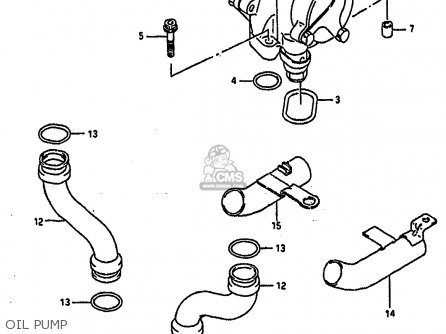 OIL PUMP - GSXR1100 1989 (K) (E01 E02 E04 15 16 17 18 21 22 24 25 34 39 53)