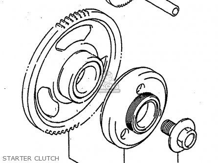 STARTER CLUTCH - GSXR1100 1989 (K) (E01 E02 E04 15 16 17 18 21 22 24 25 34 39 53)