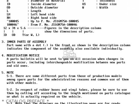 * CATALOG PREFACE * - GSXR1100 1989 (K) (E01 E02 E04 15 16 17 18 21 22 24 25 34 39 53)