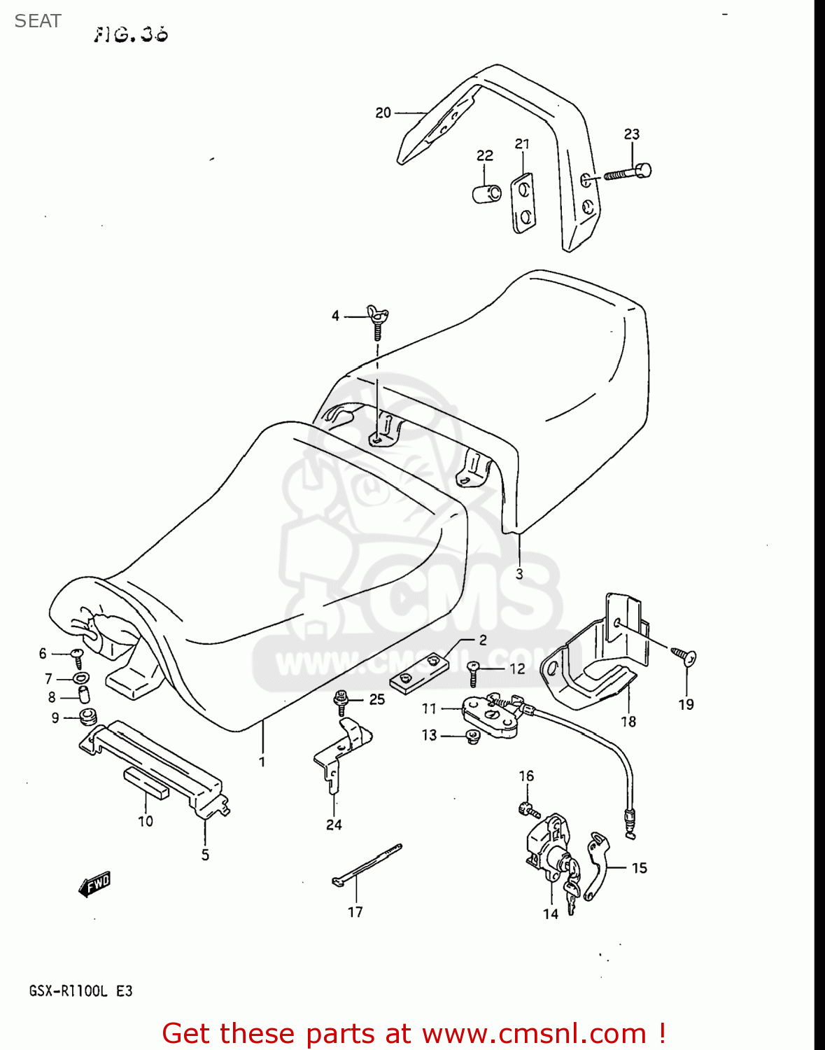 SEAT GSXR1100 1989 (K) USA (E03)