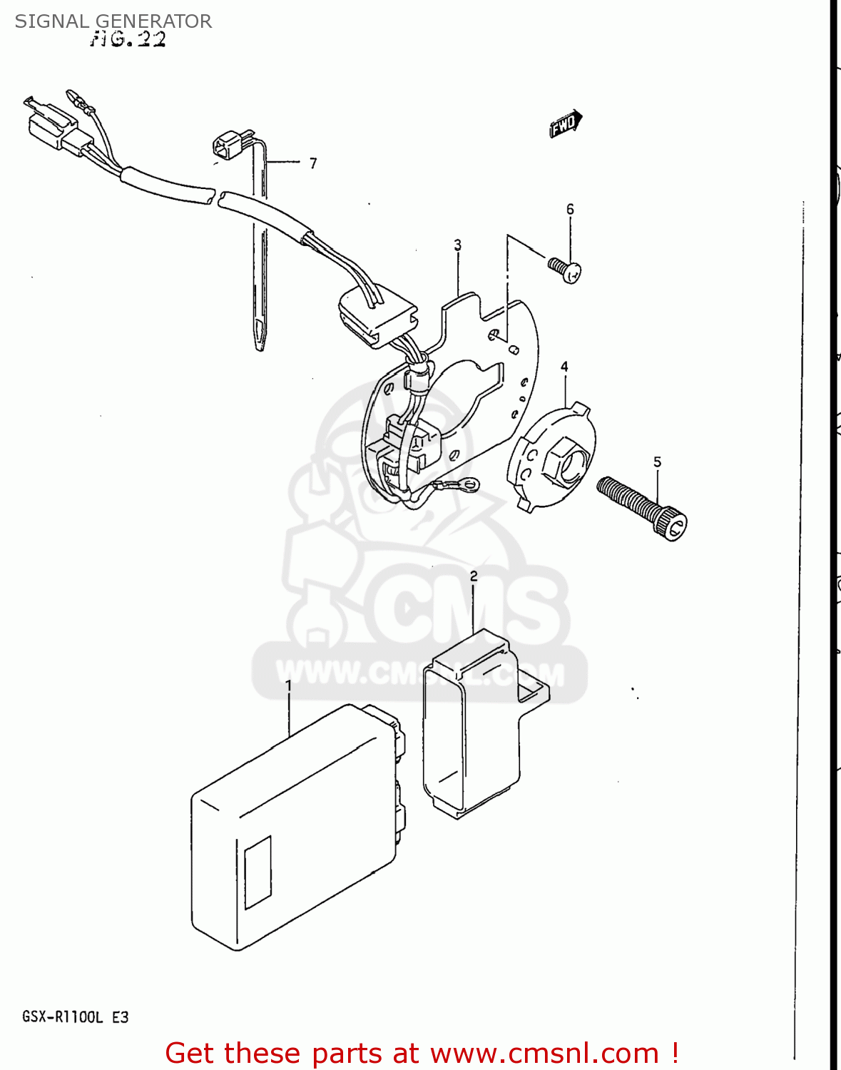 SIGNAL GENERATOR GSXR1100 1989 (K) USA (E03)