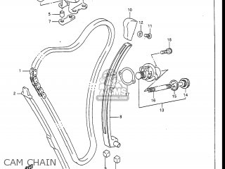 CAM CHAIN - GSXR1100 1989 (K) USA (E03)