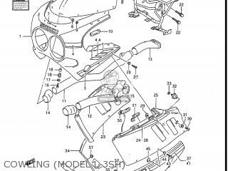 COWLING (MODEL L 3SH) - GSXR1100 1989 (K) USA (E03)