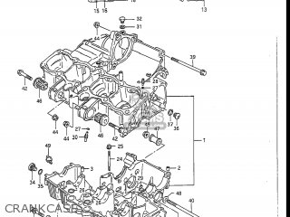 CRANKCASE - GSXR1100 1989 (K) USA (E03)