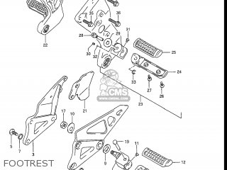 FOOTREST - GSXR1100 1989 (K) USA (E03)