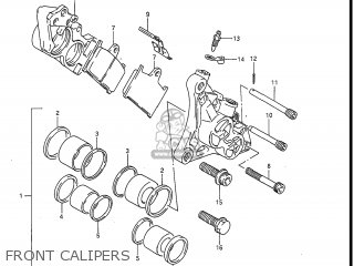 FRONT CALIPERS - GSXR1100 1989 (K) USA (E03)