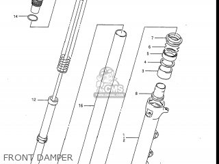 FRONT DAMPER - GSXR1100 1989 (K) USA (E03)