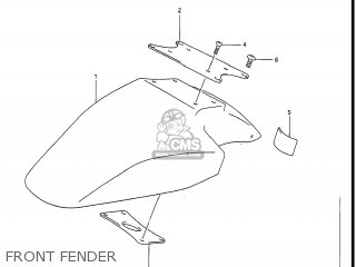 FRONT FENDER - GSXR1100 1989 (K) USA (E03)