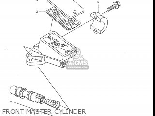 FRONT MASTER CYLINDER - GSXR1100 1989 (K) USA (E03)