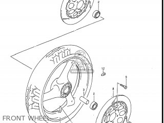FRONT WHEEL - GSXR1100 1989 (K) USA (E03)