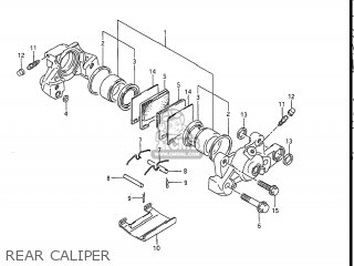 REAR CALIPER - GSXR1100 1989 (K) USA (E03)