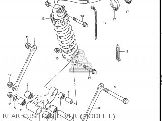 REAR CUSHION LEVER (MODEL L) - GSXR1100 1989 (K) USA (E03)