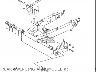 REAR SWINGING ARM (MODEL K) - GSXR1100 1989 (K) USA (E03)