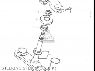 STEERING STEM (MODEL K) - GSXR1100 1989 (K) USA (E03)