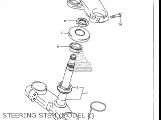 STEERING STEM (MODEL L) - GSXR1100 1989 (K) USA (E03)