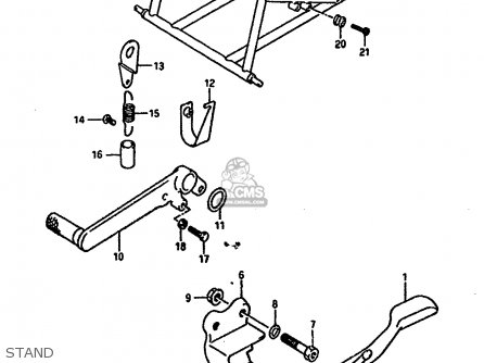 STAND - GSXR1100 1990 (L) (E01 E02 E04 15 16 17 18 21 22 24 25 34 39 53)