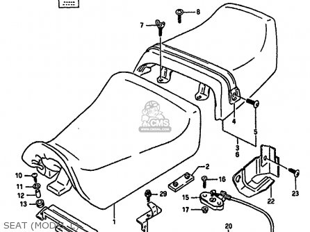 SEAT (MODEL L) - GSXR1100 1990 (L) (E01 E02 E04 15 16 17 18 21 22 24 25 34 39 53)