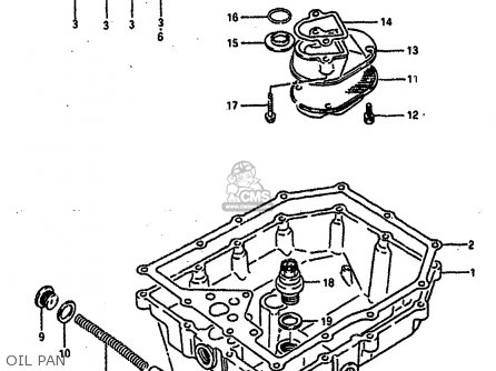 OIL PAN - GSXR1100 1990 (L) (E01 E02 E04 15 16 17 18 21 22 24 25 34 39 53)