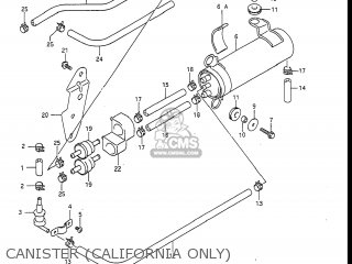 CANISTER (CALIFORNIA ONLY) - GSXR1100 1990 (L) USA (E03)