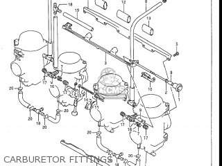 CARBURETOR FITTINGS - GSXR1100 1990 (L) USA (E03)