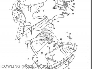 COWLING (MODEL K 3CG) - GSXR1100 1990 (L) USA (E03)