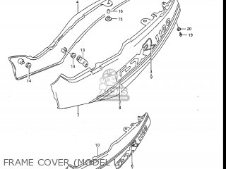 FRAME COVER (MODEL L) - GSXR1100 1990 (L) USA (E03)