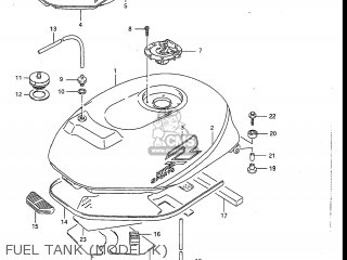 FUEL TANK (MODEL K) - GSXR1100 1990 (L) USA (E03)