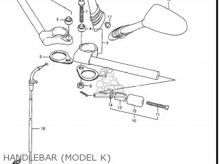 HANDLEBAR (MODEL K) - GSXR1100 1990 (L) USA (E03)