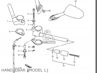 HANDLEBAR (MODEL L) - GSXR1100 1990 (L) USA (E03)