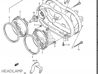 HEADLAMP - GSXR1100 1990 (L) USA (E03)