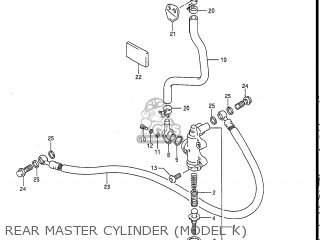 REAR MASTER CYLINDER (MODEL K) - GSXR1100 1990 (L) USA (E03)