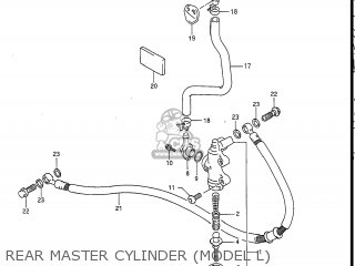 REAR MASTER CYLINDER (MODEL L) - GSXR1100 1990 (L) USA (E03)