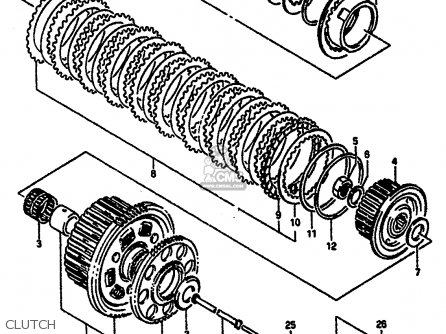 CLUTCH - GSXR1100 1991 (M) (E01 E02 E04 15 16 17 18 21 22 24 25 34 39 53)