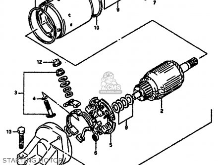 STARTING MOTOR - GSXR1100 1991 (M) (E01 E02 E04 15 16 17 18 21 22 24 25 34 39 53)