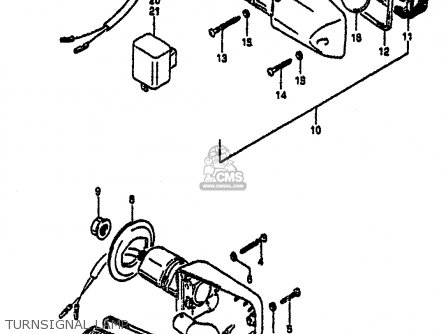 TURNSIGNAL LAMP - GSXR1100 1991 (M) (E01 E02 E04 15 16 17 18 21 22 24 25 34 39 53)
